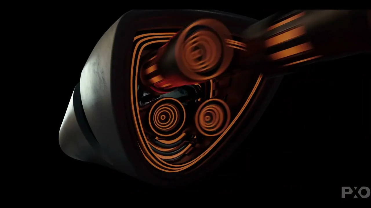 Capsula luminosa nella sequenza VFX di Raised by the Wolves