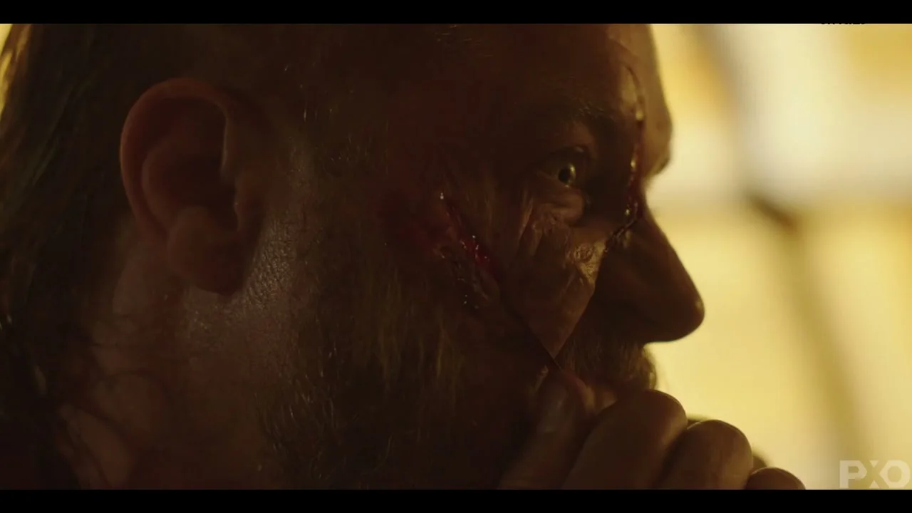 Primo piano del breakdown VFX di Raised by the Wolves
