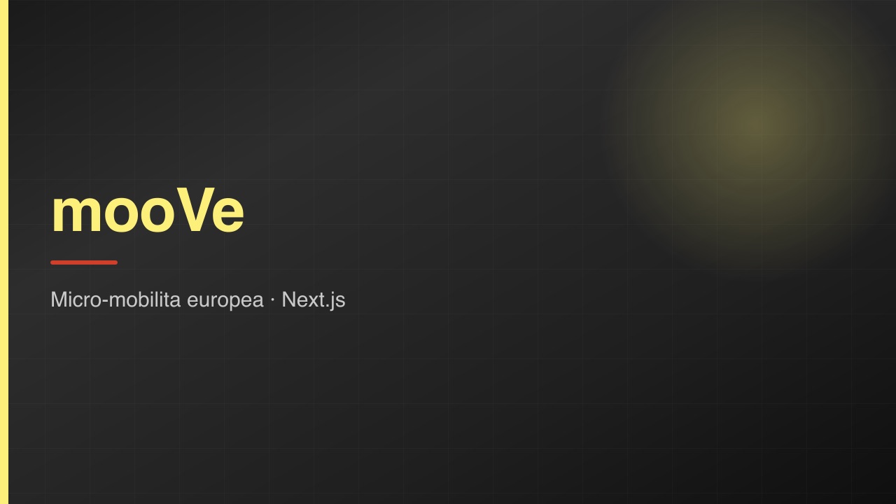 Copertina del progetto mooVe
